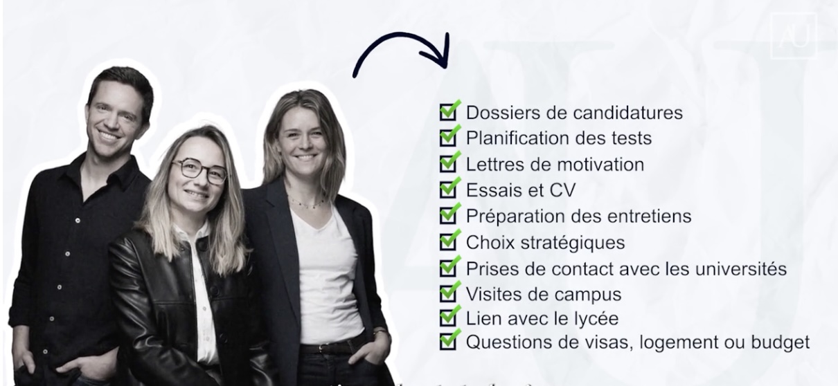 Candidatures Etudes à l’étranger Accompagnement sur mesure par une équipe d'experts pour postuler à des grandes universités à l'étranger